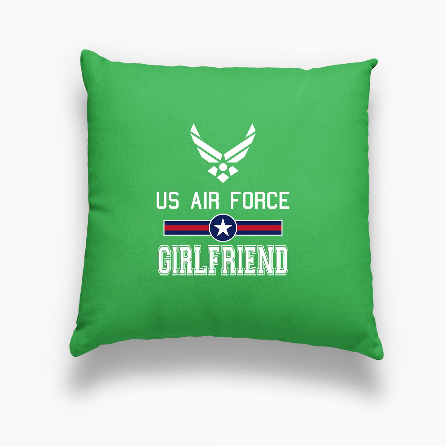 Memorial Day 2021, Air Force Memorial Pillow, Air Force Girlfriend Print Linen Cushion, For Girlfriend