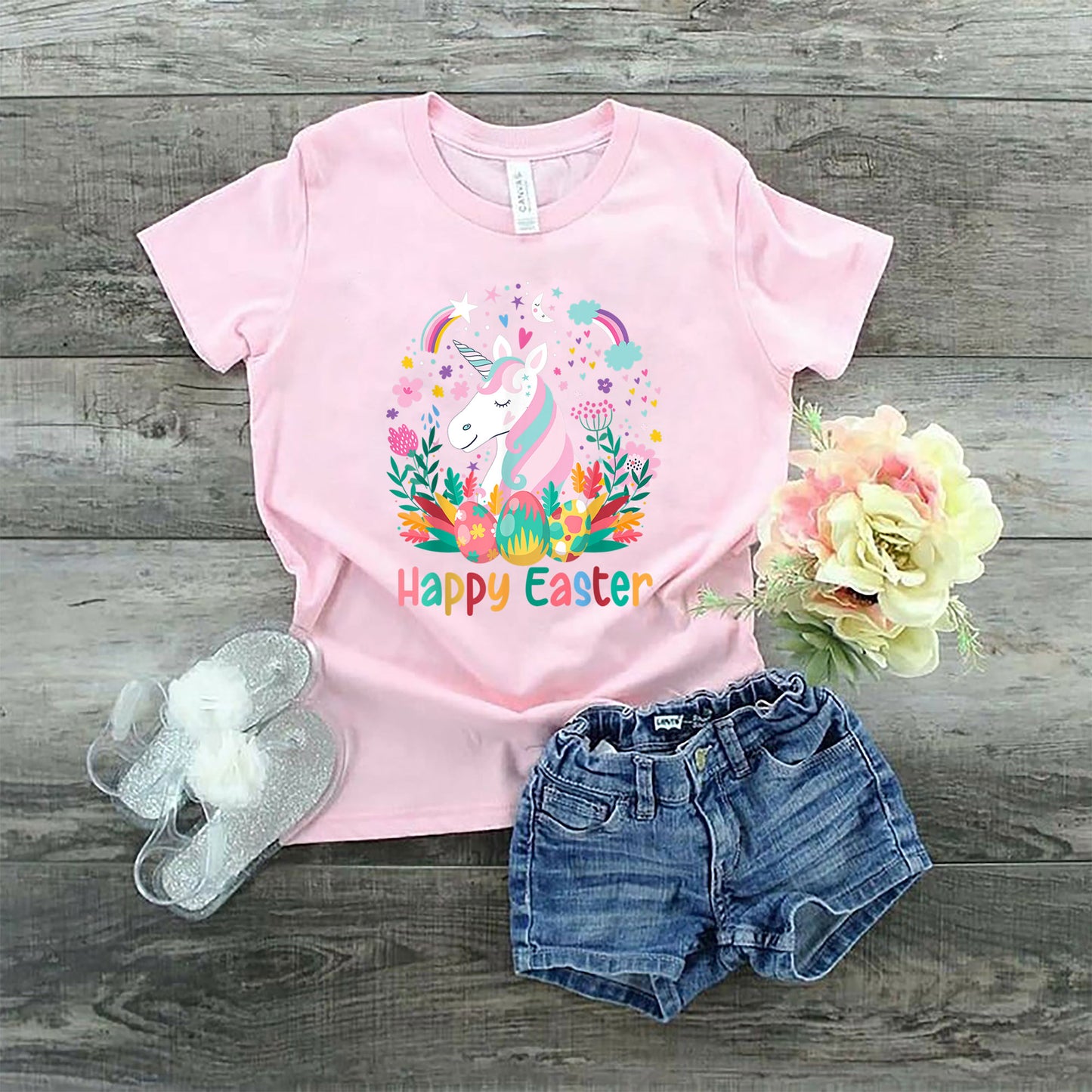 Unicorn Happy Easter Shirt, Funny Easter Shirt, Easter Gifts For Kids, Easter Gifts For Toddlers, Easter Gifts For Children