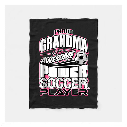My Favorite Soccer Player Calls Me Grandma Fleece Blanket,  Soccer Outdoor Blankets, Soccer Gifts For Coach And Soccer Players, Birthday Gift For Soccer Player