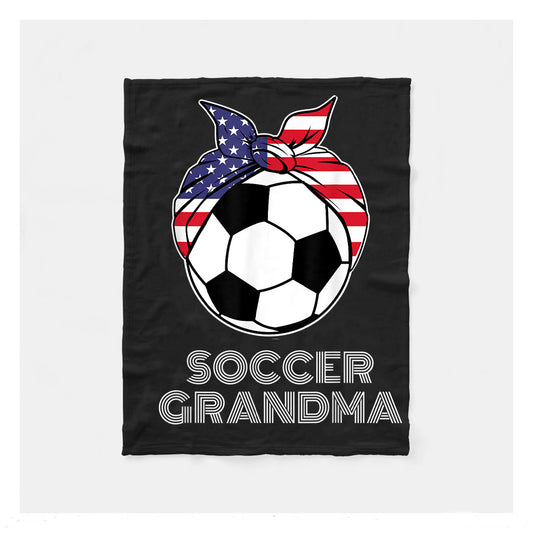 My Favorite Soccer Player Calls Me Grandma Sherpa Blanket,  Soccer Outdoor Blankets, Soccer Gifts For Coach And Soccer Players, Birthday Gift For Soccer Player