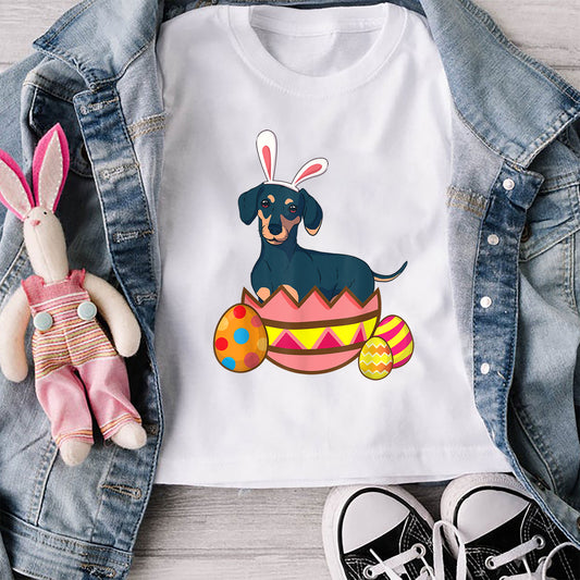 Funny Dachshund Easter Shirt, Toddler Boy Girl Easter Shirt, Easter Gifts For Kids, Easter Gifts For Toddlers