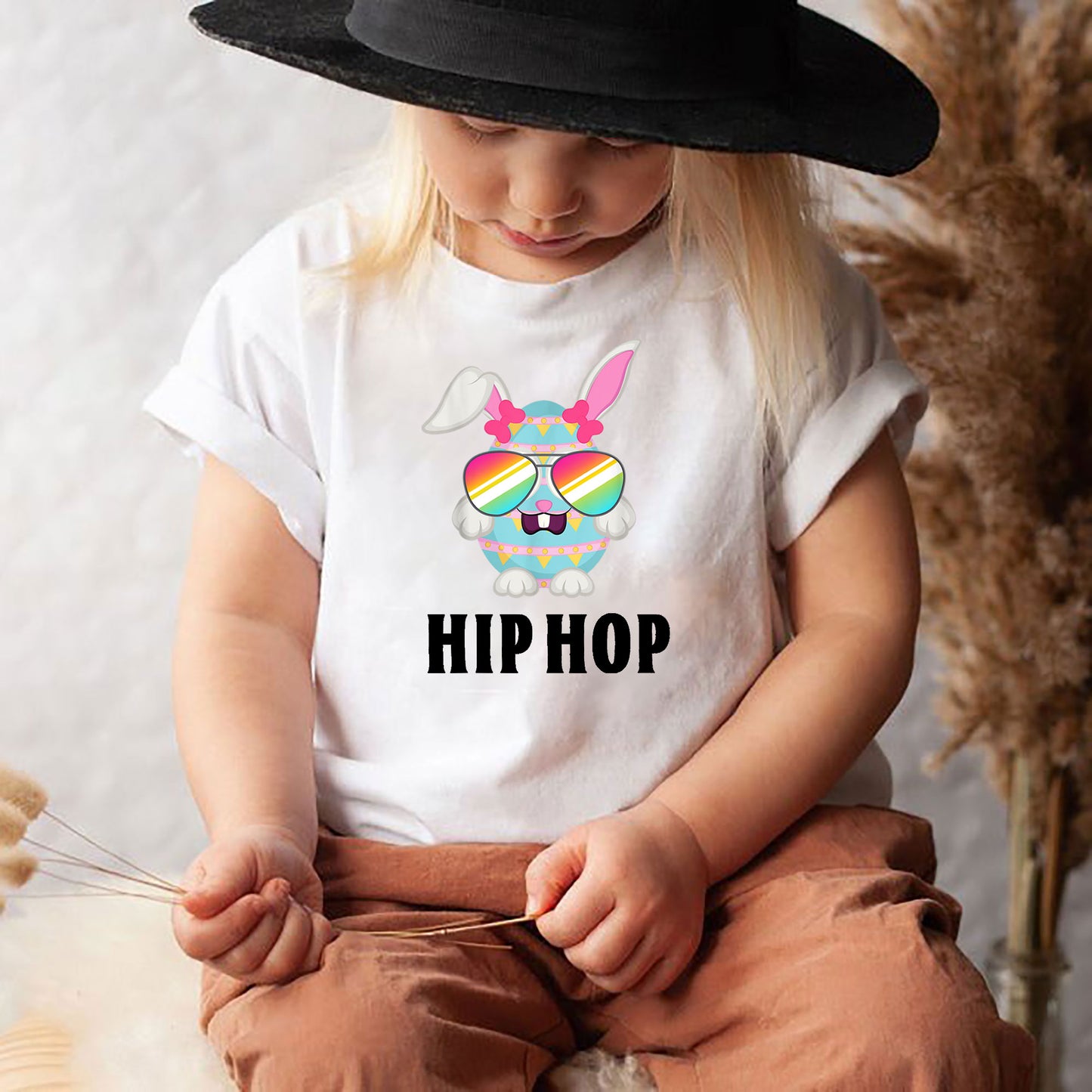 Egg Hip Hop Easter Shirt, Girls Boys Easter Shirt, Easter Gifts For Kids, Easter Gifts For Toddlers