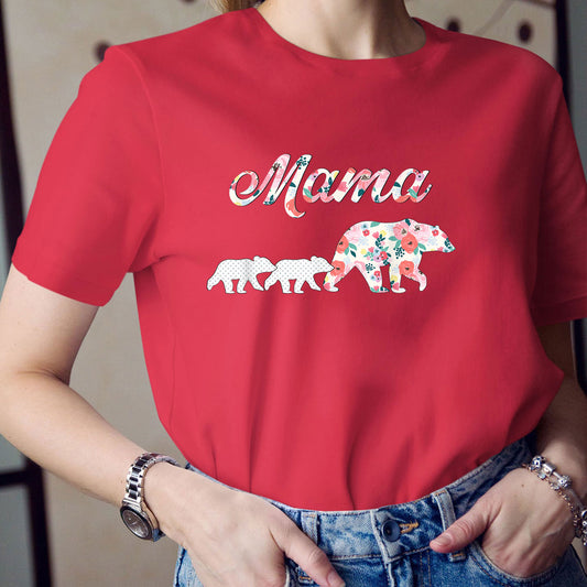 Mother Day, Mamabear Shirt, Floral Mamabear T-shirt, For Mom From Daughter, Good Mother Day Gifts, Future Mother In Law Gifts