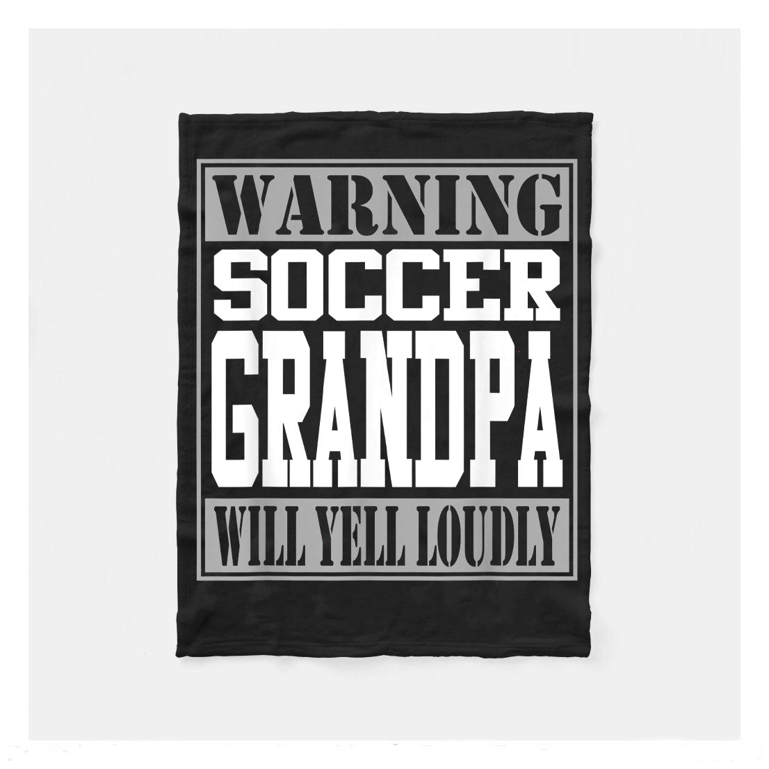 Warning Soccer Grandpa Will Yell Loudly Funny Cute Family Premium Fleece Blanket,  Soccer Blankets, Soccer Gifts, Happy Fathers Day Gift Ideas For Grandpa