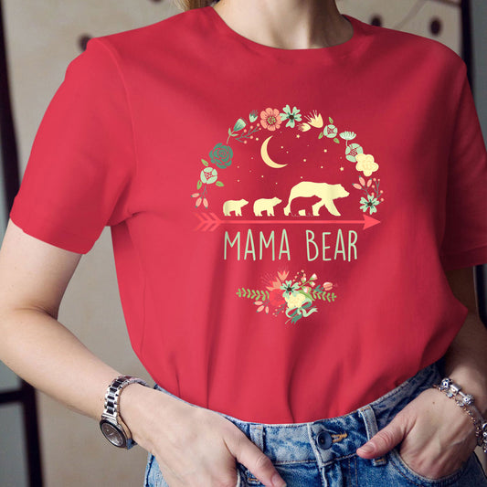 Mother Day, Mamabear Shirt, Floral Mama Bear T-shirt, For Mom And Mother In Law, Mother Day Gift, Mother Day Gifts Mother In Law