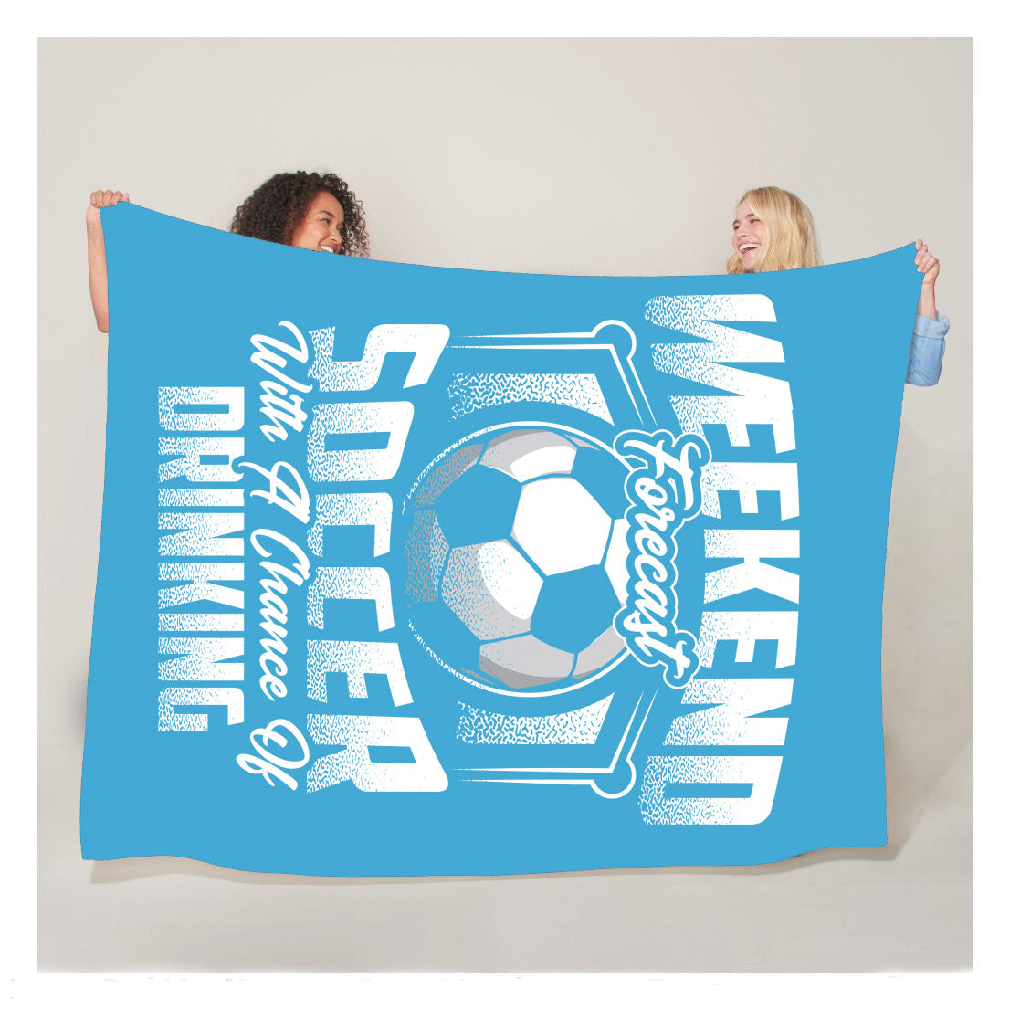 Funny Soccer Blanket Weekend Forecast Soccer Fleece Blanket  Soccer Outdoor Blankets, Soccer Gifts For Coach And Soccer Players, Birthday Gift For Soccer Player