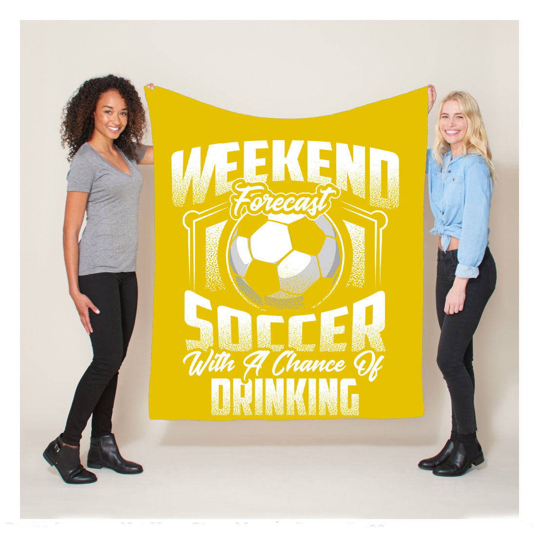Funny Soccer Blanket Weekend Forecast Soccer Fleece Blanket  Soccer Outdoor Blankets, Soccer Gifts For Coach And Soccer Players, Birthday Gift For Soccer Player