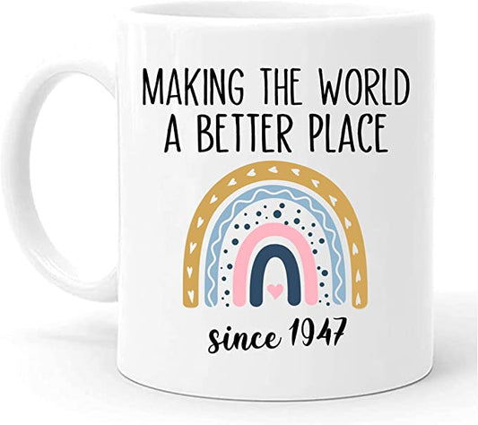 75th Birthday Gifts For Mom, 1947 Birthday Gifts For Women Men, Gifts For 75th Birthday, 75th Birthday Gift Ideas, 75th Birthday Gifts For Women Men, Gifts For 75 Year Old Woman, 75th Birthday Mug