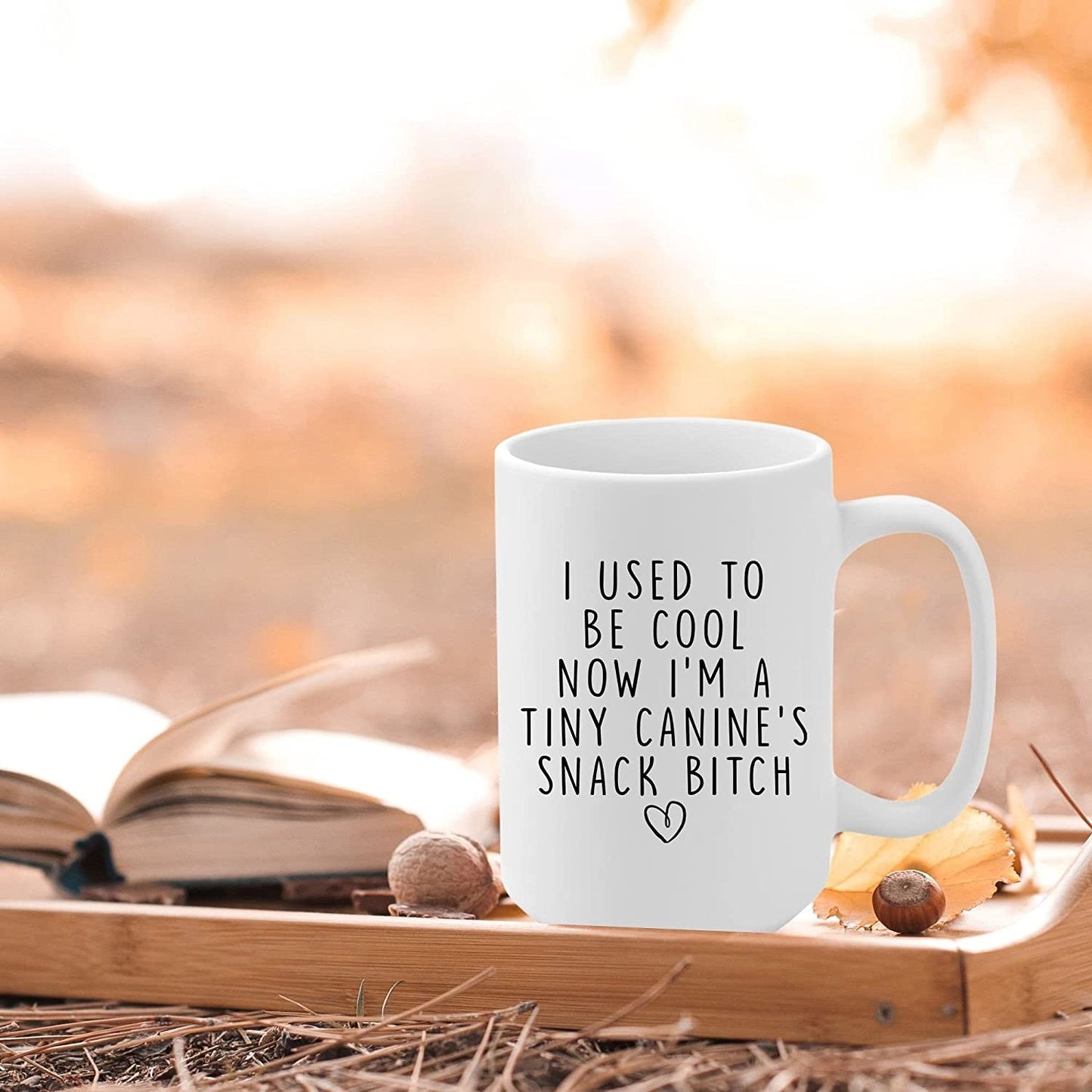 15oz I Used To Be Cool Now I'm A Tiny Canine's Snack Bitch Mug New Mom Gifts for Women, Dog Mom Mug Christmas Gift Idea for Mom, Friend,Coffee Mug for Woman, Sister, BFF, New Mom Baby