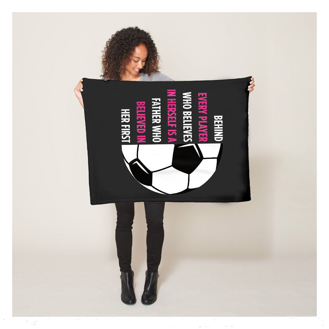 Behind Every Player Is A Father Soccer Gift Dad Soccer Sherpa Blanket,  Soccer Blankets, Soccer Gifts, Happy Fathers Day Gift Ideas For Dad