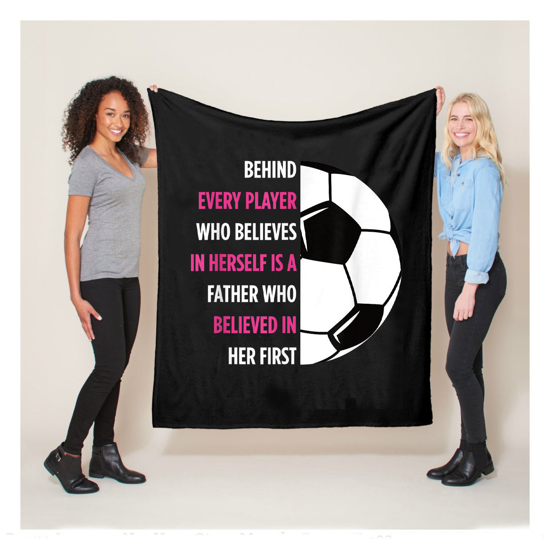 Behind Every Player Is A Father Soccer Gift Dad Soccer Sherpa Blanket,  Soccer Blankets, Soccer Gifts, Happy Fathers Day Gift Ideas For Dad
