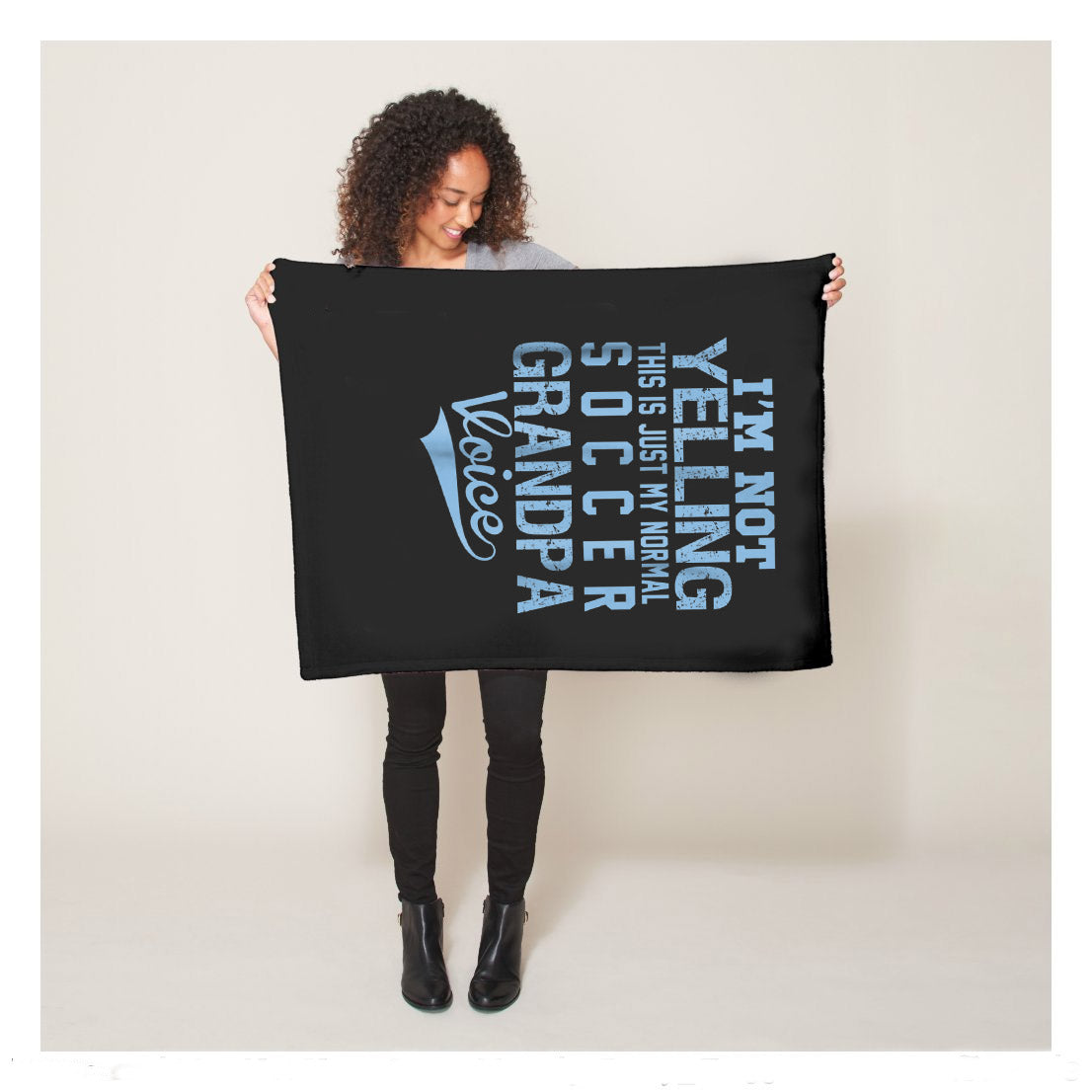 Im Not Yelling This Is Just My Normal Soccer Grandpa Voice Sherpa Blanket,  Soccer Blankets, Soccer Gifts, Happy Fathers Day Gift Ideas For Grandpa