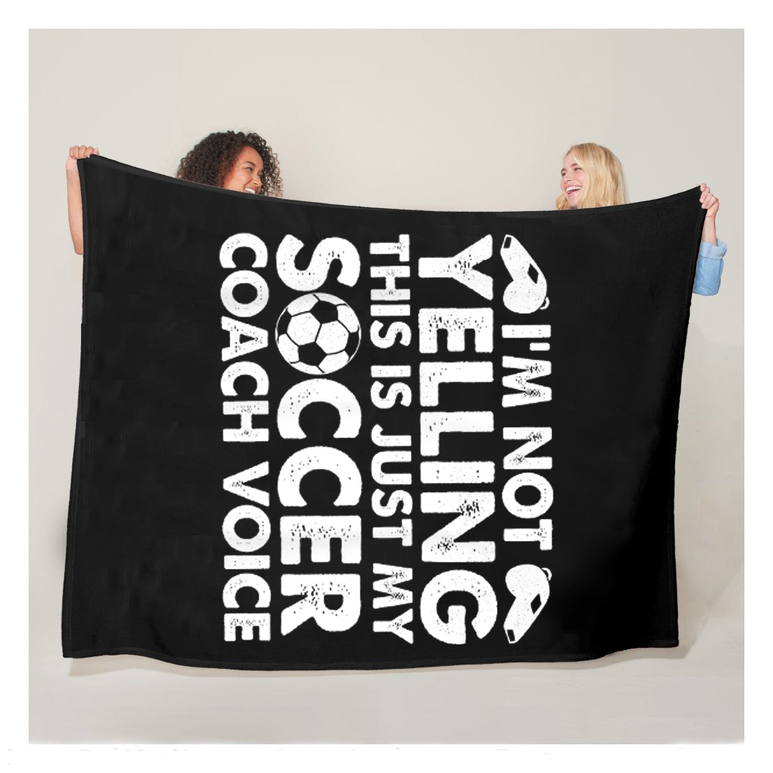 Im Not Yelling This Is Just My Soccer Coach Voice Mom Dad Fleece Blanket,  Soccer Blankets, Soccer Gifts, Happy Fathers Day Gift Ideas For Dad