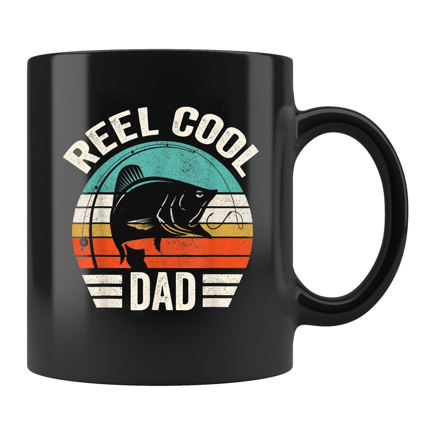 Reel Cool Dad Mug Funny Reel Cool Dad Men Fishing Dad Mug Fathers Day Mug , 11oz or 15oz, Happy Fathers Day Gift Ideas For Dad