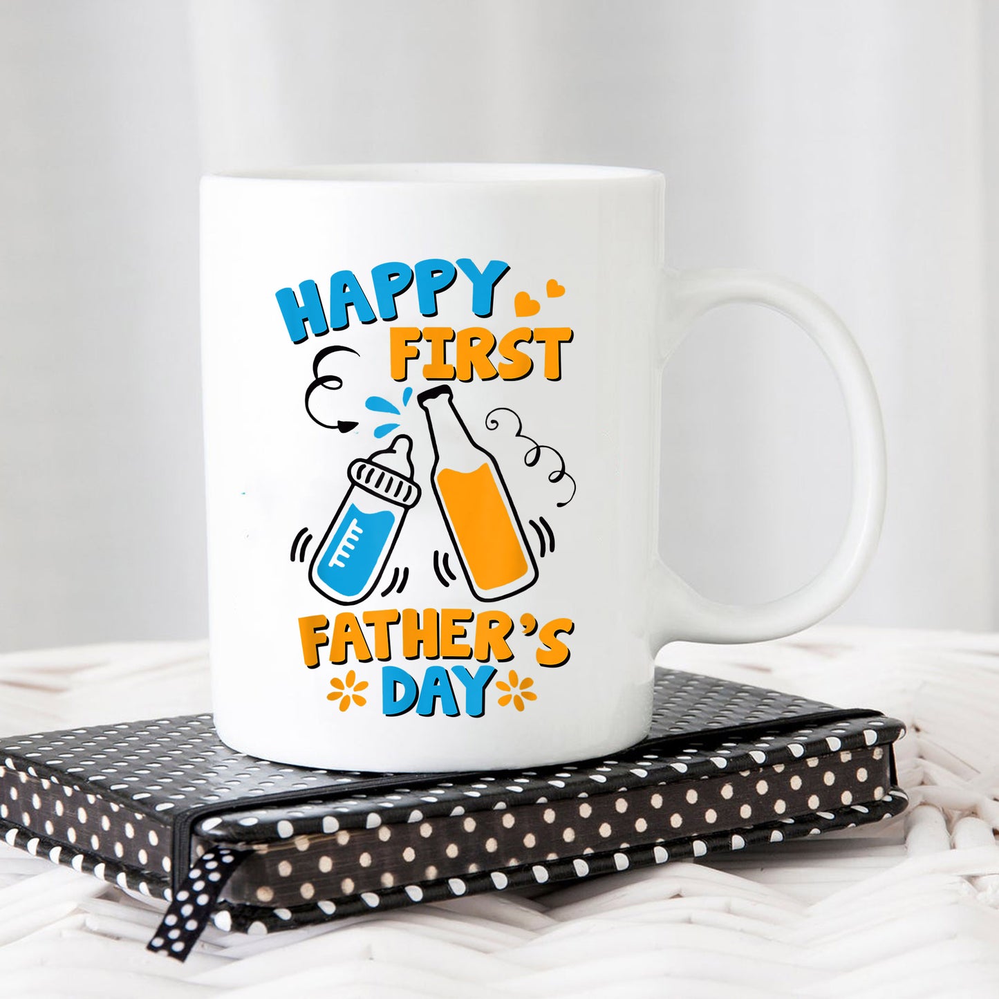 First Fathers Day Mug Happy First Fathers Day 1St Fathers Day Mug , 11oz or 15oz, Happy Fathers Day Gift Ideas For Dad