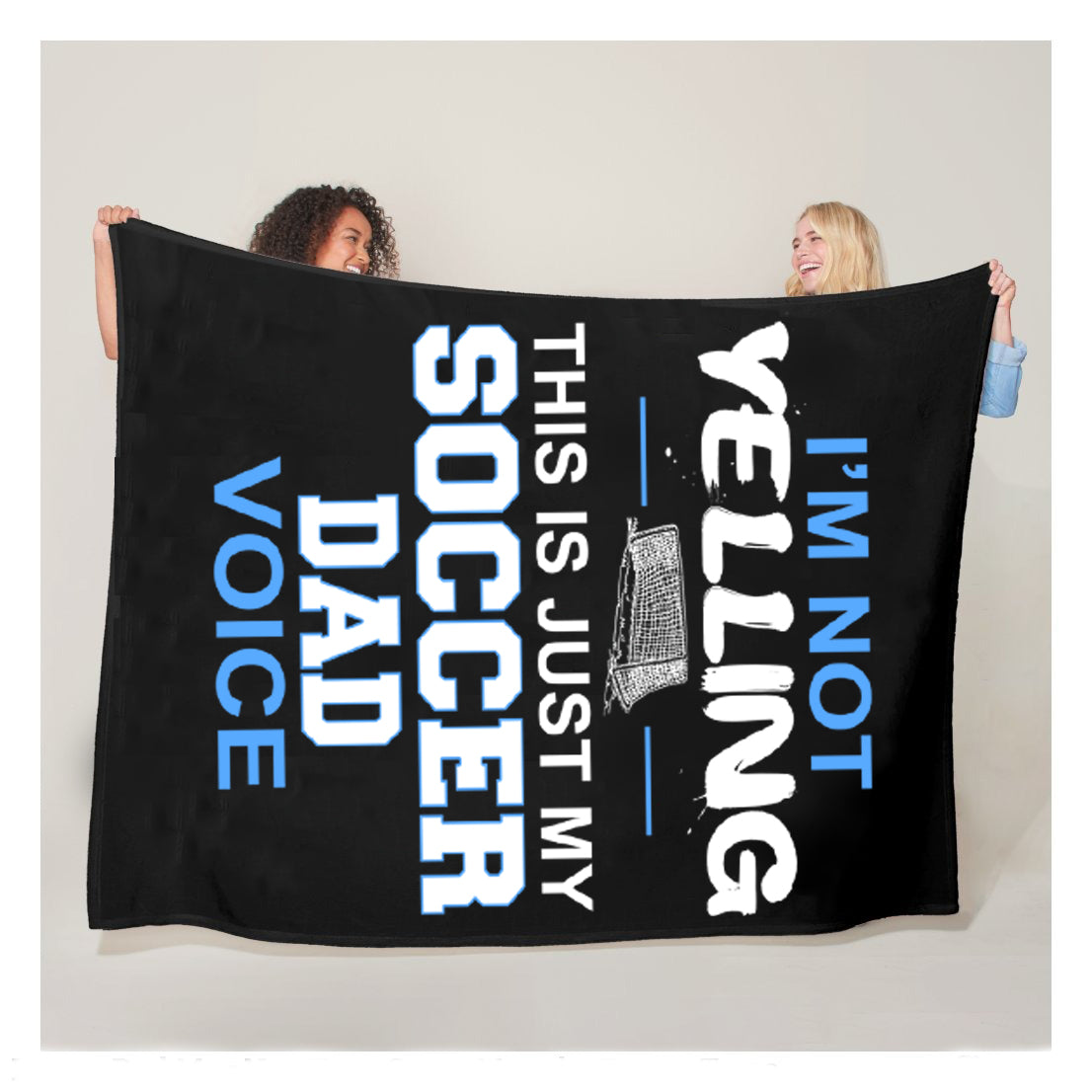 Im Not Yelling This Is Just My Soccer Dad Voice Pullover Sherpa Blanket,  Soccer Blankets, Soccer Gifts, Happy Fathers Day Gift Ideas For Dad