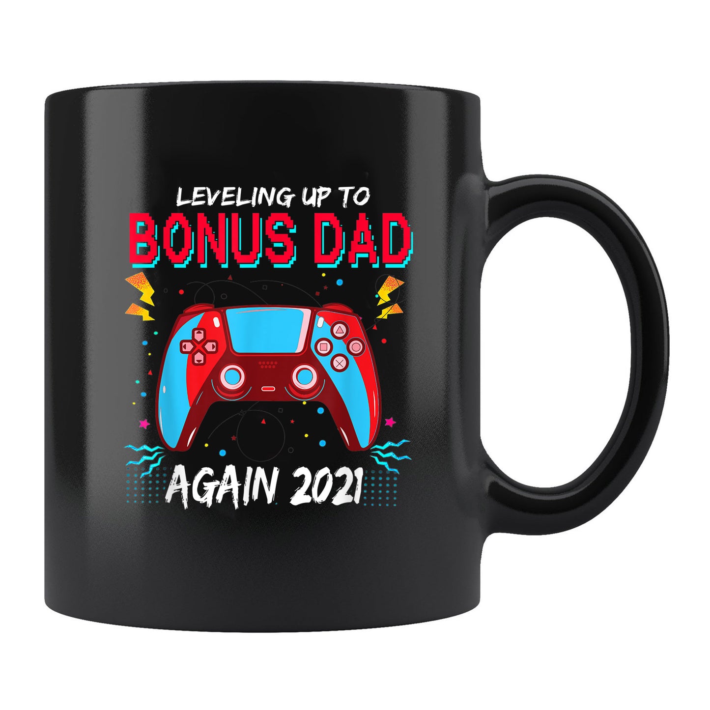 Bonus Dad Mug Magical Bonus Dad Proud Stepfather Cute Unicorn Step Dad Mug , 11oz or 15oz, Happy Fathers Day Gift Ideas For Dad