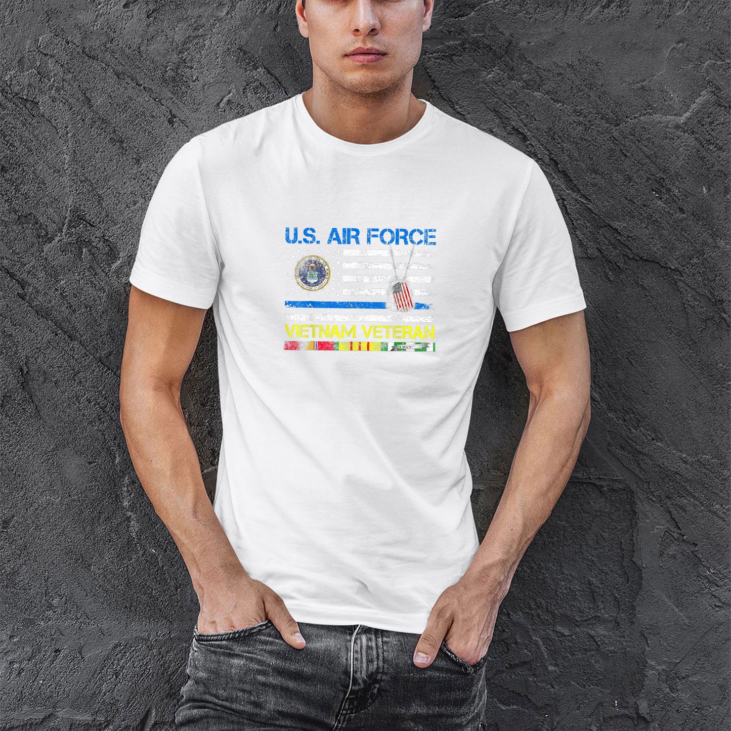 Memorial Day 2021 Vietnam Veteran T Shirts, Men US Air Force Vietnam Veteran USAF Veteran Flag Vintage T shirt For Men, Cotton Shirt, Air Force Memorial Shirt, Usaf T Shirt
