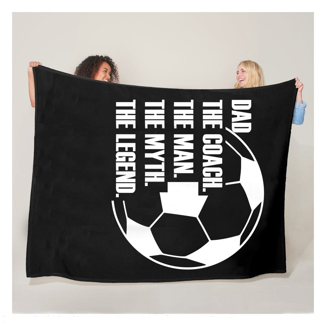 Dad The Coach The Man The Myth The Legend Soccer Dad Gift Sherpa Blanket,  Soccer Blankets, Soccer Gifts, Happy Fathers Day Gift Ideas For Dad