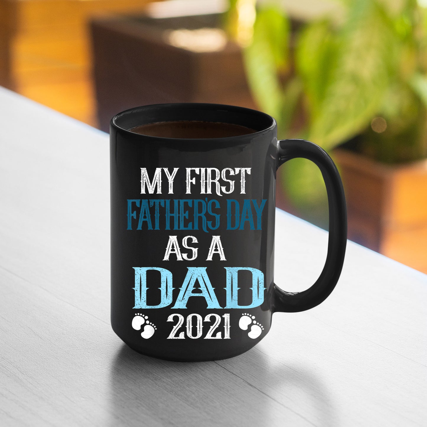 First Fathers Day Mug Mens Mens Fathers Day Design My First Fathers Day As A Dad 2021 Mug , 11oz or 15oz, Happy Fathers Day Gift Ideas For Dad