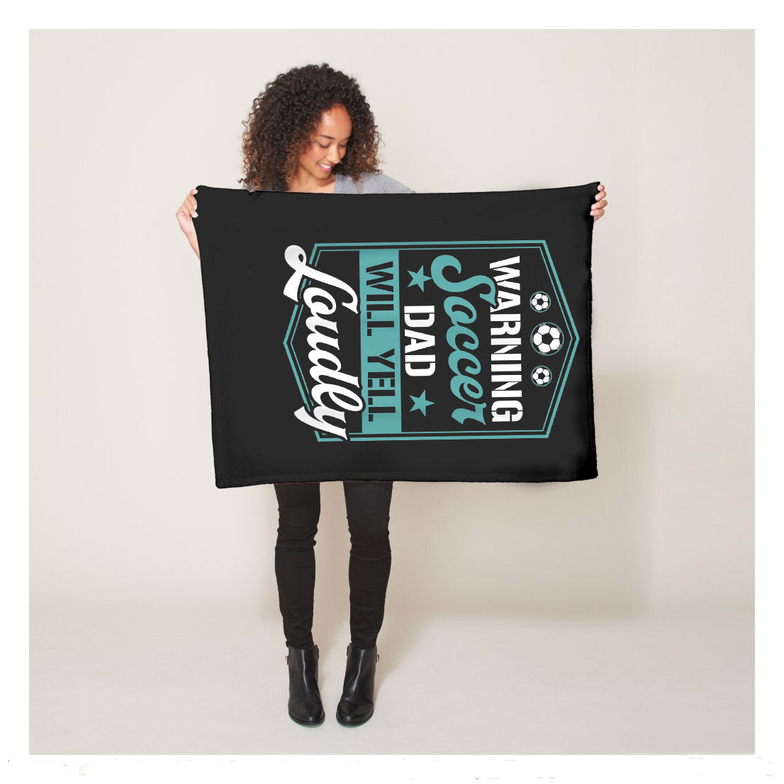 Funny Warning Soccer Dad Will Yell Loudly Sherpa Blanket,  Soccer Blankets, Soccer Gifts, Happy Fathers Day Gift Ideas For Dad
