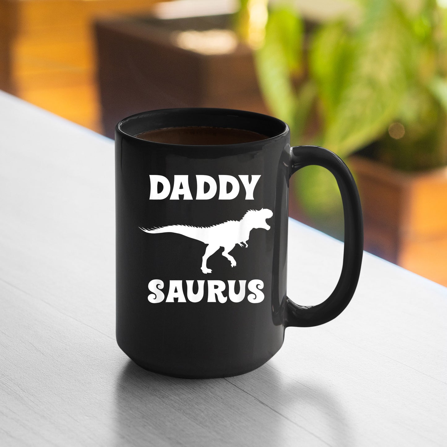 Daddysaurus Mug Family Dinosaur  , 11oz or 15oz, Happy Fathers Day Gift Ideas For Dad