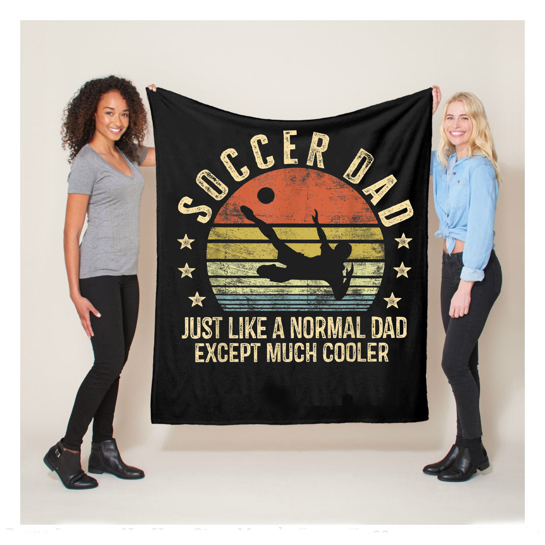 Soccer Dad Just Like Normal Dad Soccer Dad Sherpa Blanket,  Soccer Blankets, Soccer Gifts, Happy Fathers Day Gift Ideas For Dad