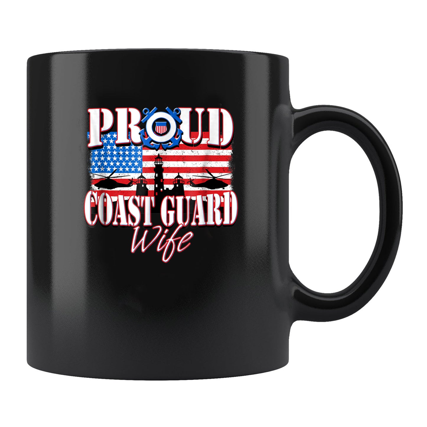 Memorial Day 2021 Coast Guard Wife Mug Coast Guard Wife Tee Gift Veterans Mug For Men, 11oz or 15oz, Air Force Memorial Mug, Usaf Mug