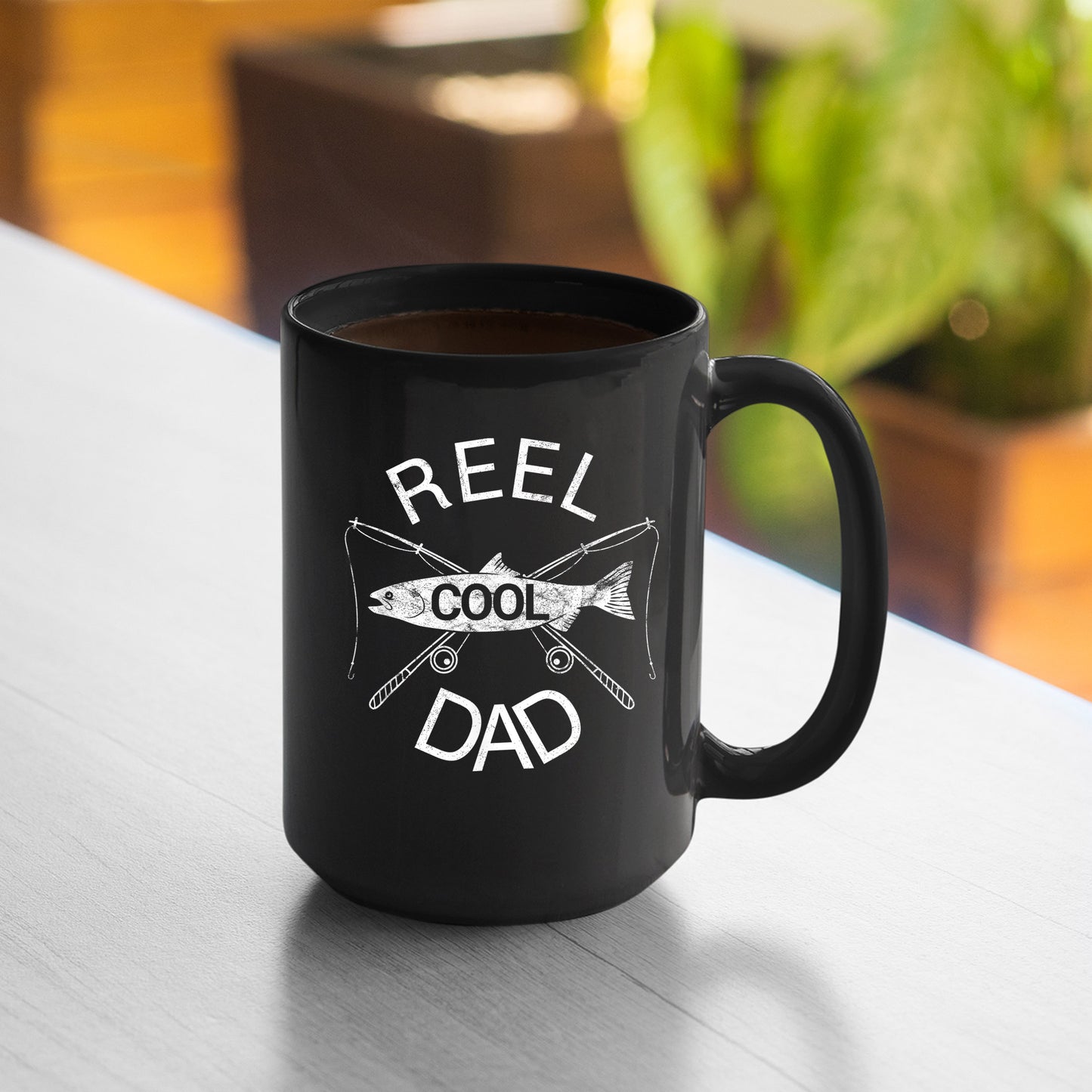 Reel Cool Dad Mug Vintage Reel Cool Dad Fishing Mug Fathers Day Mug , 11oz or 15oz, Happy Fathers Day Gift Ideas For Dad