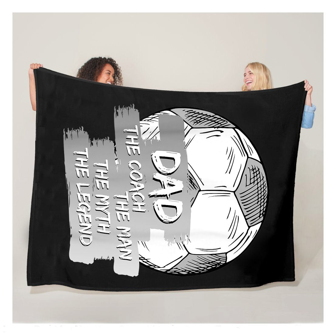 Dad The Coach The Man The Myth The Legend Soccer Dad Gift Sherpa Blanket,  Soccer Blankets, Soccer Gifts, Happy Fathers Day Gift Ideas For Dad