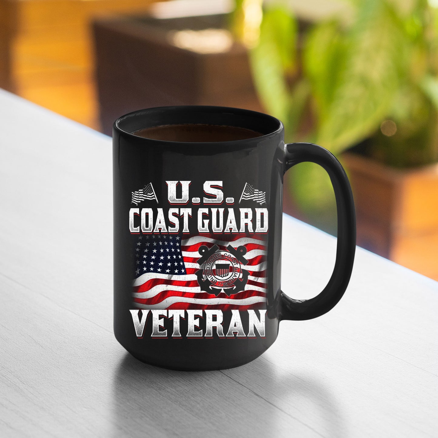 Memorial Day 2021 Coast Guard Veteran Mug US Coast Guard Veteran Flag Mug, 11oz or 15oz, Air Force Memorial Mug, Usaf Mug