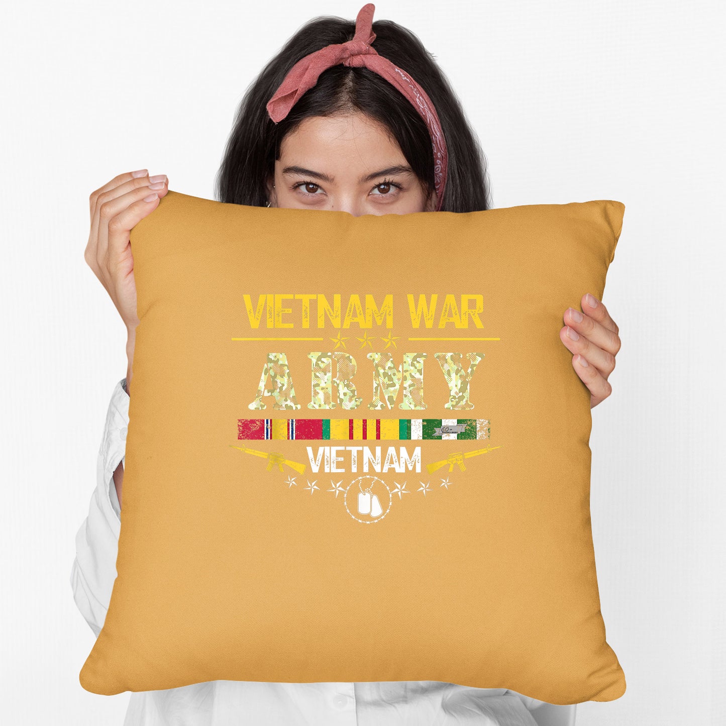 Vietnam Veteran War Army For Those Who Served Cushion, Print Linen Cushion