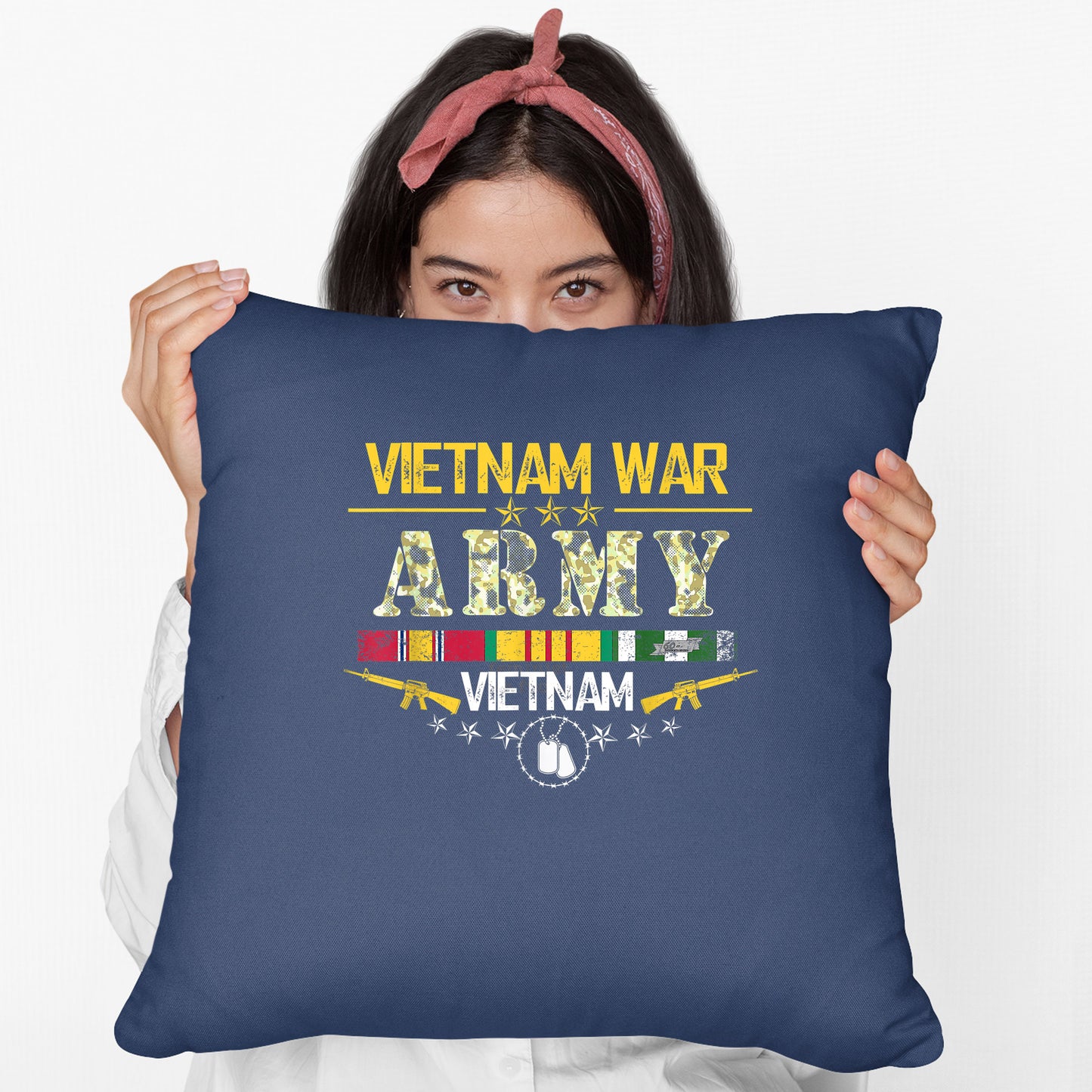 Vietnam Veteran War Army For Those Who Served Cushion, Print Linen Cushion