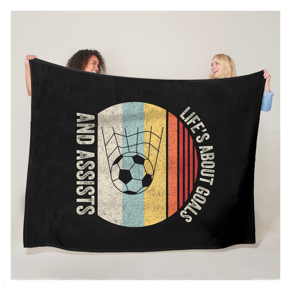 Soccer Players Lifes About Goals And Assists Love Soccer Fleece Blanket,  Soccer Outdoor Blankets, Soccer Gifts For Coach And Soccer Players, Birthday Gift For Soccer Player
