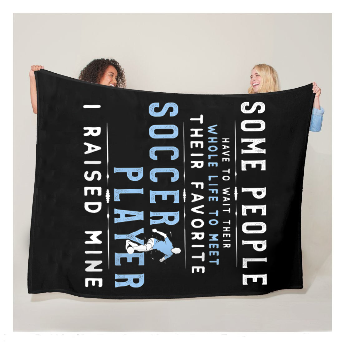 Funny I Raised My Favorite Soccer Player Sherpa Blanket,  Soccer Blankets, Soccer Gifts, Happy Fathers Day Gift Ideas For Dad