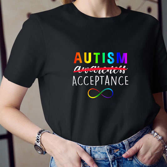 Red Instead Autism Shirt, Autism Acceptance Shirt, Women T-Shirt
