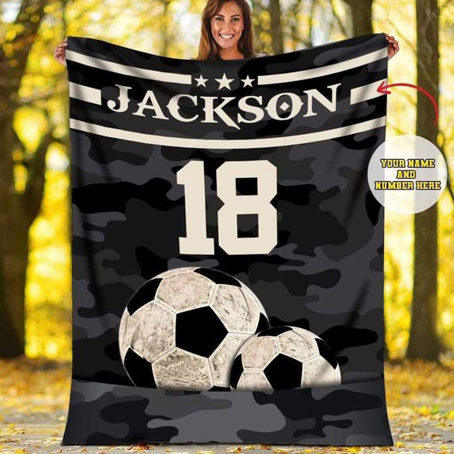 Blanket Custom Sherpa Blankets Soccer, Custom Soccer Gifts For Coach And Soccer Players, Custom Birthday Gift For Soccer Player
